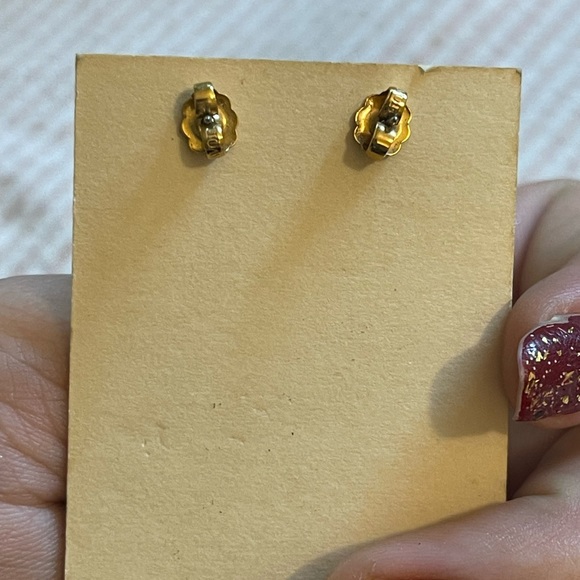 Star and moon earrings gold toned - Picture 2 of 4